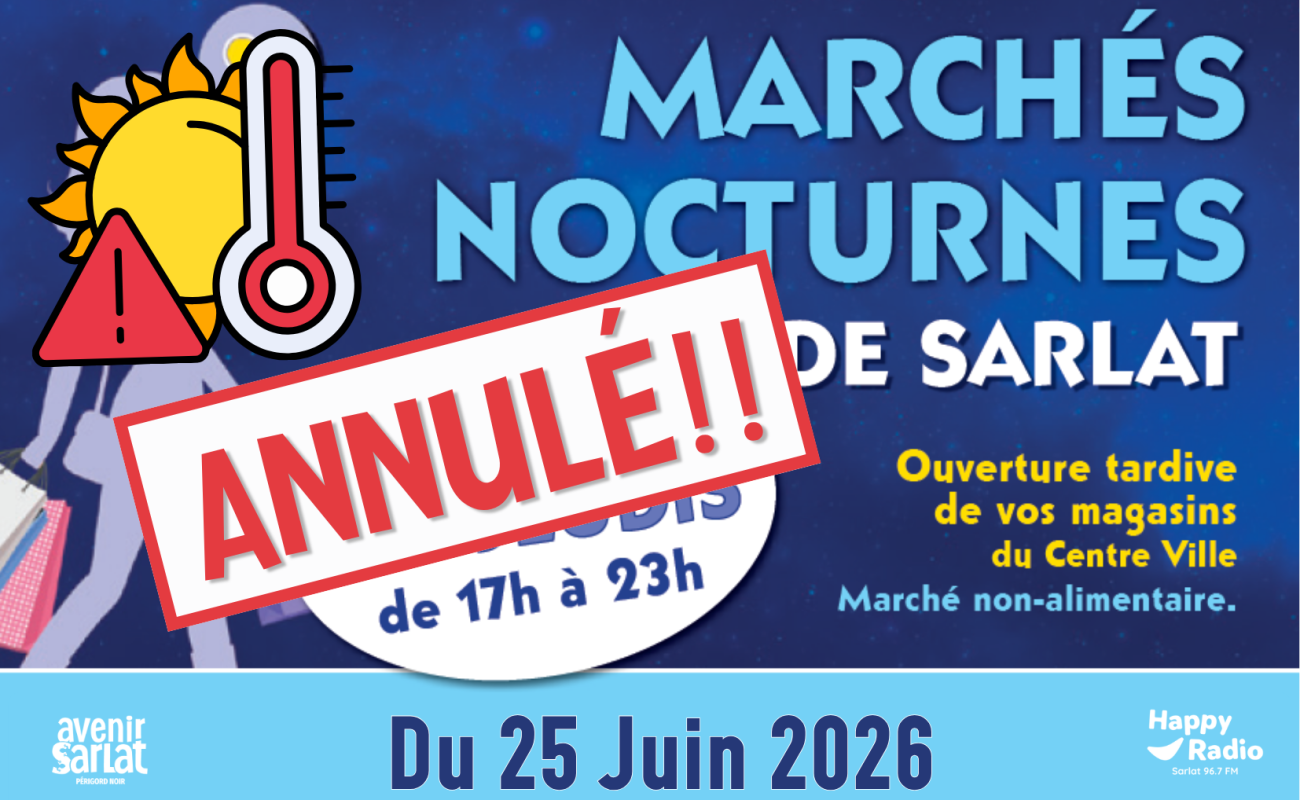 annulation marché nocturne