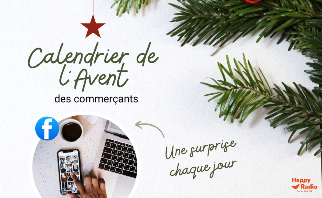 Rouge et Vert Moderne Jour 1 Calendrier de l'avent Post Instagram