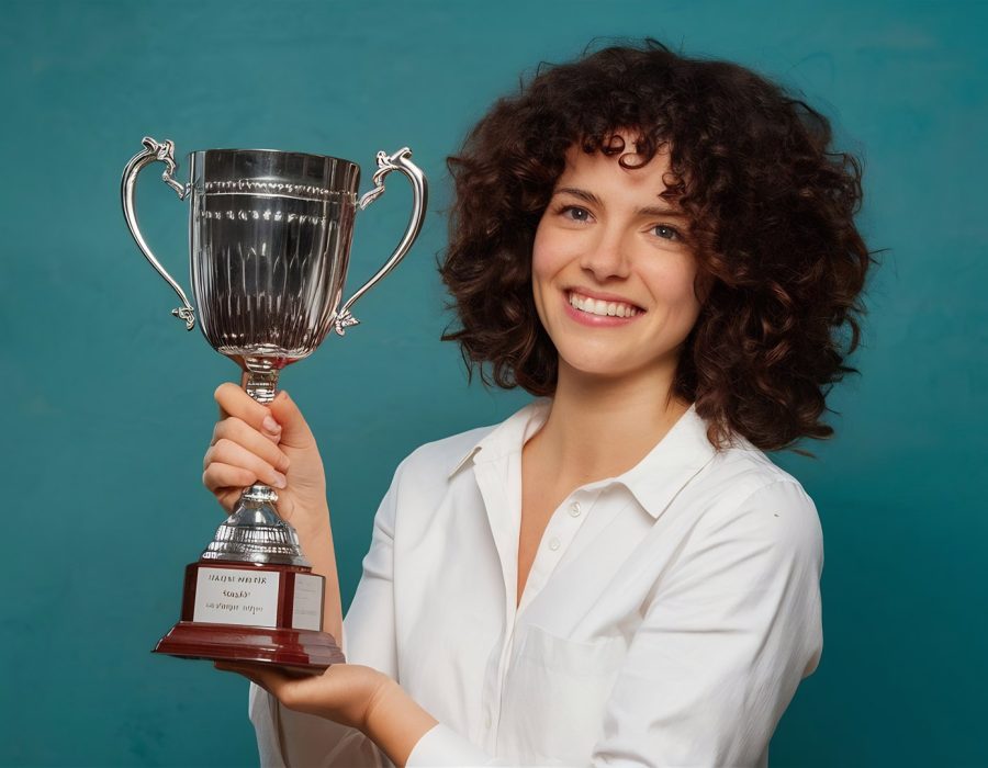 woman-with-trophy
